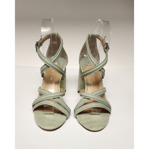 Antonio Melani Gemy Strappy Leather Sandals Mint Green Size 6M - Picture 4 of 14